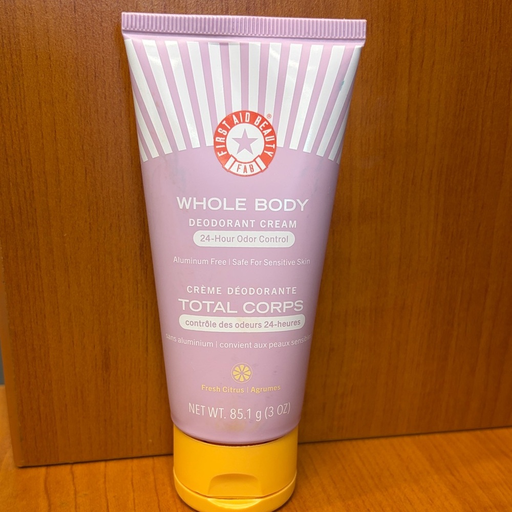 First Aid Beauty Whole Body Deodorant Cream - Pink and White
